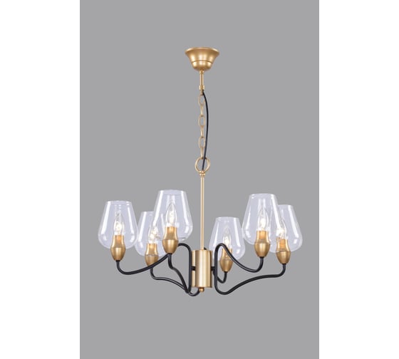 Люстра Rivoli 5045206 Fresco P6 черный с золотом 6хE14 40W Б0044368