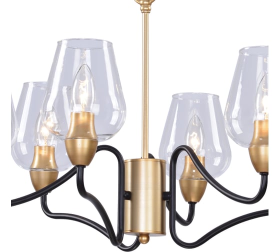 Люстра Rivoli 5045206 Fresco P6 черный с золотом 6хE14 40W Б0044368