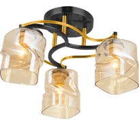 Люстра Rivoli 9004303 Casmi P3 черный/золото 3хE27 40W Б0044450