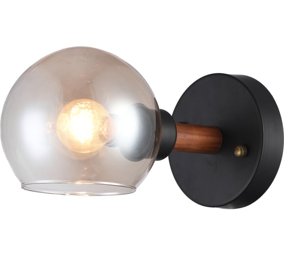 Бра Rivoli 1013401 Agerola P1 черный/дерево E14х1 60W Б0040992