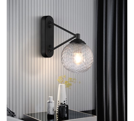Бра Rivoli 5016401 Valery A1 BK 1хE27 60W Б0038085