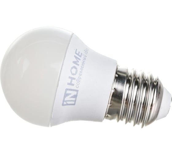 Светодиодная лампа IN HOME LED-ШАР-VC 8Вт 230В Е27 6500К 600Лм 4690612024905