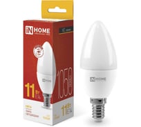 Светодиодная лампа IN HOME LED-СВЕЧА-VC 11Вт 230В Е14 3000К 1050Лм 4690612020464