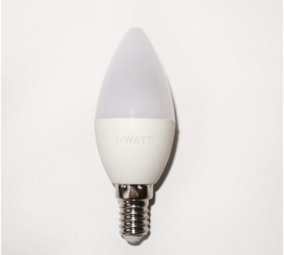 Светодиодная лампа I-WATT 8Вт 4200К 165-265V C37 E14 свеча i-17111