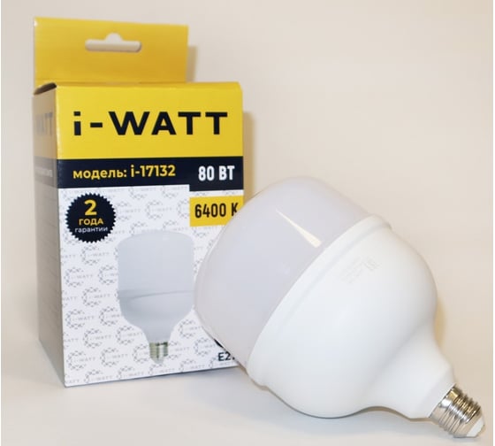 Светодиодная лампа I-WATT 80Вт 6400К 165-265V T140 E27 i-17132