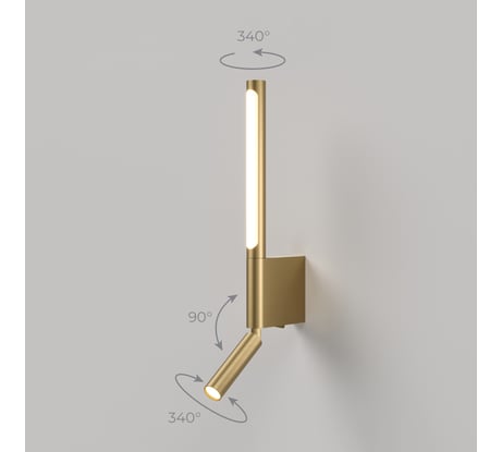 Светильник настенный светодиодный Elektrostandard Sarca LED 4000К 40111/LED латунь a066401