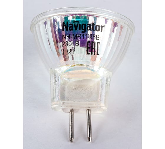 Лампа Navigator КГМ 35вт 220в, GU5.3, 35мм 94223