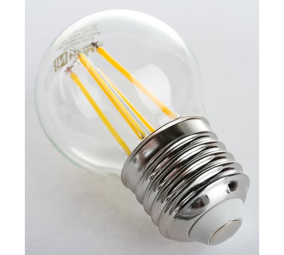 Светодиодная лампа IN HOME LED-ШАР-deco 9Вт 230В Е27 4000К 810Лм прозрачная 4690612026282