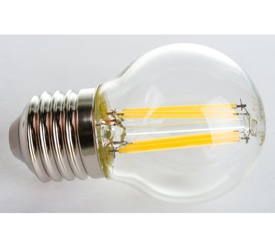 Светодиодная лампа IN HOME LED-ШАР-deco 9Вт 230В Е27 4000К 810Лм прозрачная 4690612026282