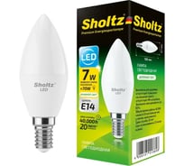 Светодиодная лампа Sholtz свеча 7Вт E14 4200К 220В LOC4136