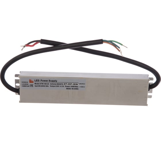 Ультратонкий блок питания SWG в металлическом корпусе, IP67, 100W, 24V, XTW-100-24 00-00003072
