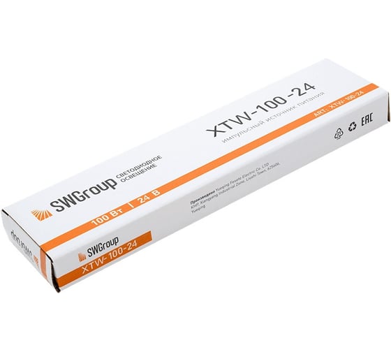 Ультратонкий блок питания SWG в металлическом корпусе, IP67, 100W, 24V, XTW-100-24 00-00003072