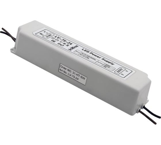 Блок питания SWG для ленты IP 67 пластик 75 W, 24V, LV-75-24 00000000271 1