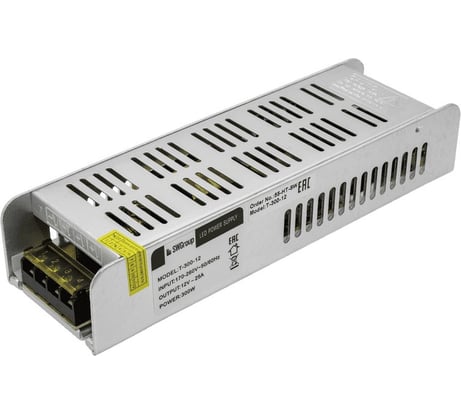 Компактный узкий блок питания SWG 300 W, 12V, T-300-12 00-00002381