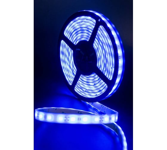 Светодиодная закрытая лента SWG 14,4 Вт/м SMD5050 60 диодов на метр IP68 Цвет Синий 12В 00-00001848
