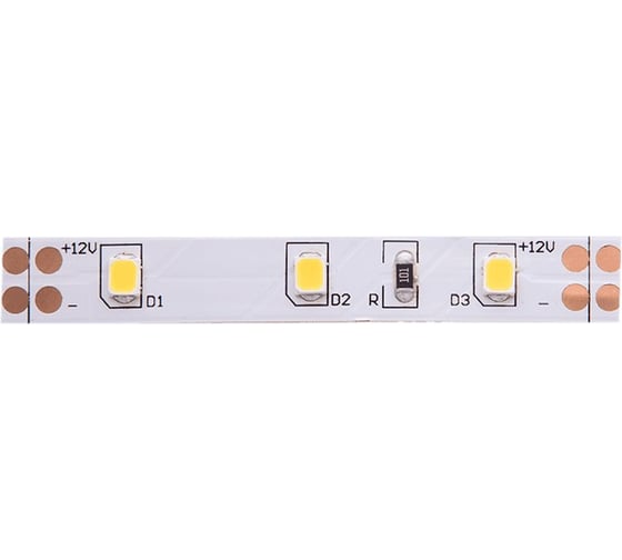 Светодиодная открытая лента SWG 6,3 Вт/м SMD2835 60 диодов на м. IP20 Теплый белый 12В 00-00001574
