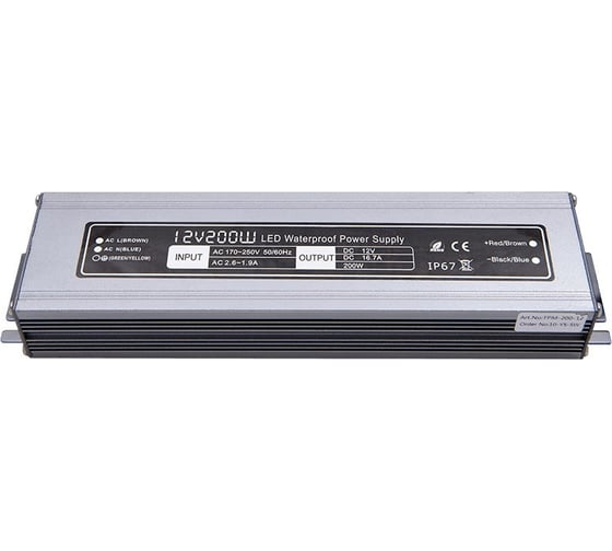 Влагозащитный блок питания SWG MINI Al TPW, 200W 12V, MTPW-200-12 00-00001277