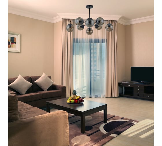 Светильник на штанге ESCADA E27*60W Black 646/8P