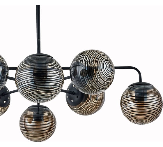 Светильник на штанге ESCADA E27*60W Black 646/8P