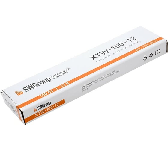 Ультратонкий блок питания SWG в металлическом корпусе, IP67, 100W, 12V, XTW-100-12 00-00003069