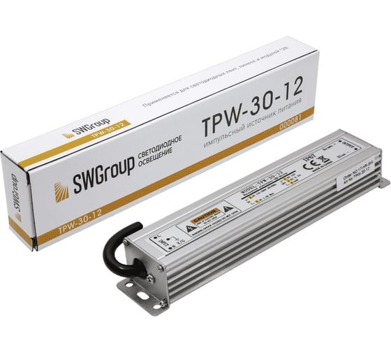 Влагозащитный блок питания SWG Al TPW, 30W 12V, TPW-30-12 09-00900081