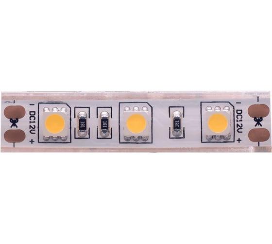 Светодиодная лента SWG 14,4 Вт/м SMD5050, 60шт/1м, закрытая, IP68, теплый белый, 12В 00-00001847