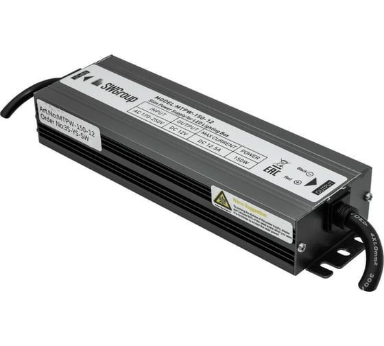 Влагозащитный блок питания SWG MINI Al TPW, 150W 24V, MTPW-150-24 00-00001276