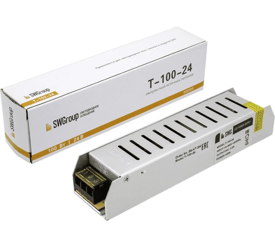 Компактный узкий блок питания SWG, 100 W, 24V, T-100-24 00-00000300