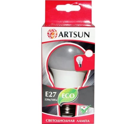 Лампа светодиодная ARTSUN LED A60 12W E27 3000K