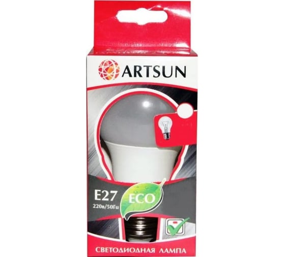 Лампа светодиодная ARTSUN LED A60 12W E27 4000K 1