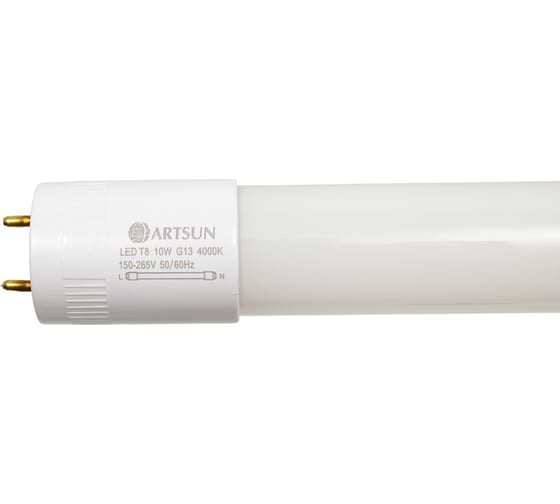 Лампа светодиодная ARTSUN LED T8 10W G13 4000К 1