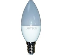 Лампа светодиодная ARTSUN LED В35 CR 7W E14 3000K