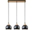 Подвесной светильник ESCADA 10178/3S E27*40W Black/Wood 10178/3S Black 1