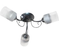 Люстра потолочная ЭЛЕТЕХ Мия 131 хром (Плафон 8387) НСБ 01-3x60-152 Е27 1005405007