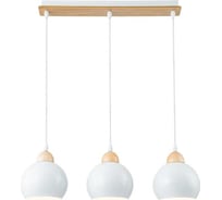 Подвесной светильник ESCADA 10178/3S E27*40W White/Wood 10178/3S White
