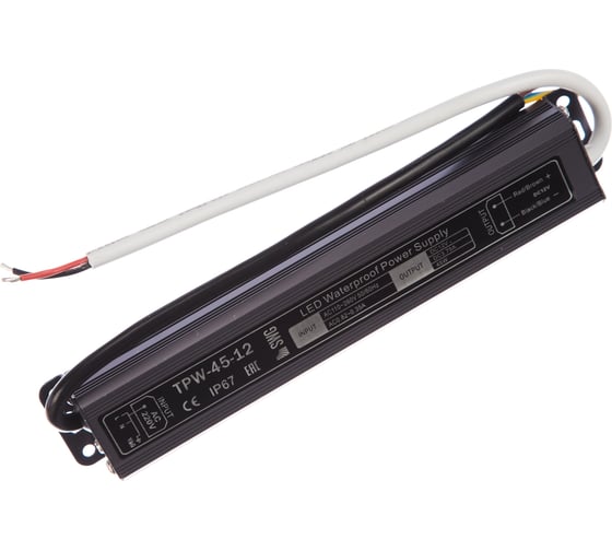 Влагозащитный блок питания SWG Al TPW, 45 W, 12 V, TPW-45-12 09-00900148 1