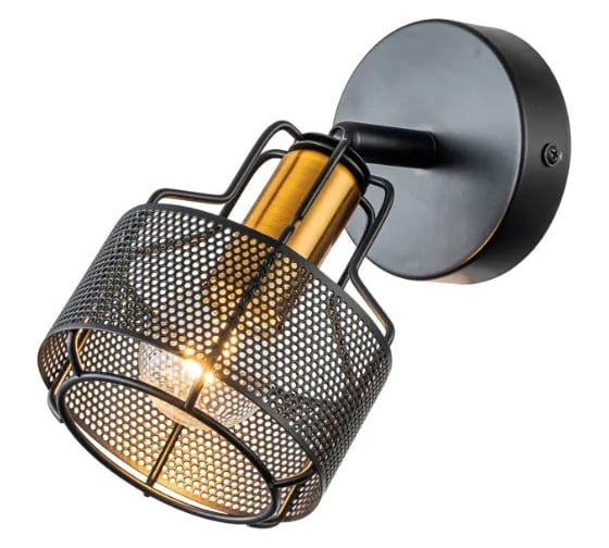 Настенный светильник ESCADA E14*40W Black/Gold 1100/1A