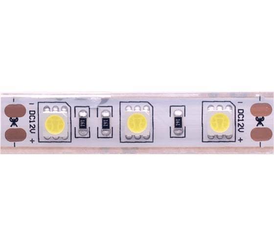 Светодиодная лента SWG 14,4 Вт/м, SMD5050, 60шт/1м, закрытая, IP68, холодный белый, 12В 00-00001846
