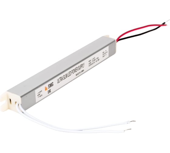 Блок питания SWG L-18-12, сверхтонкий, 18 W, 12V 00-00001127