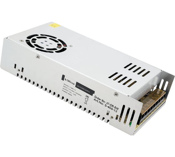 Блок питания SWG S-400-12, сетка, 400 W, 12V 00000000128