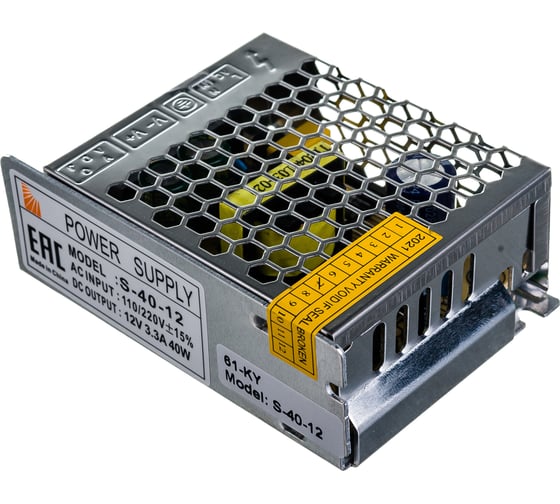 Блок питания SWG S-40-12 сетка, 40 W, 12V 00000000126