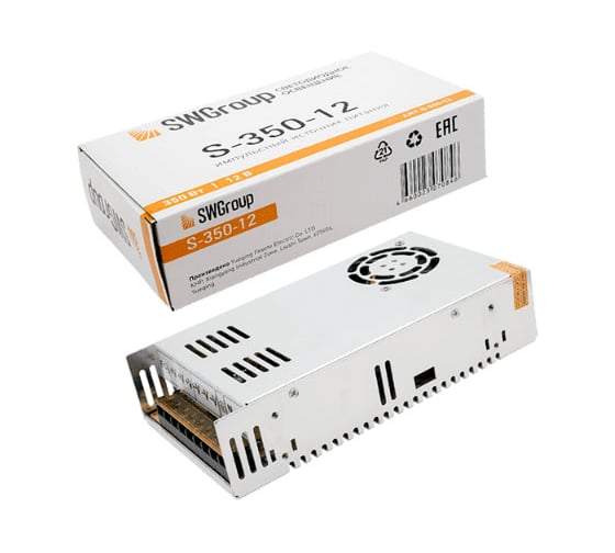 Блок питания SWG S-350-12 сетка, 350 W, 12V 00000000124