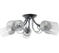 Люстра потолочная ЭЛЕТЕХ Мия 151 хром (Плафон 8387) НСБ 01-5x60-131 Е27 1005405008