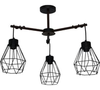 Люстра потолочная ЭЛЕТЕХ Магна 131 черный муар НПБ 01-3x60-220 Е27 1005404961