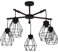 Люстра потолочная ЭЛЕТЕХ Магна 151 черный муар НПБ 01-5x60-161 Е27 1005404962