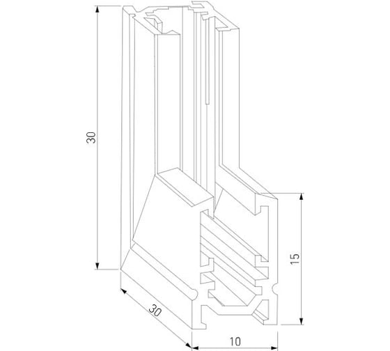 Коннектор угловой внутренний Elektrostandard Mini Magnetic для накладного шинопровода (черный) 85180/00 a065640