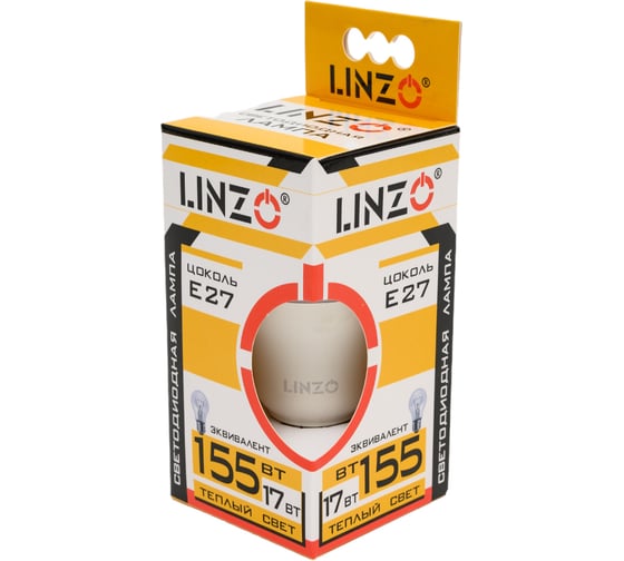 Светодиодная лампа LINZO LED A60 17W E27 3000K