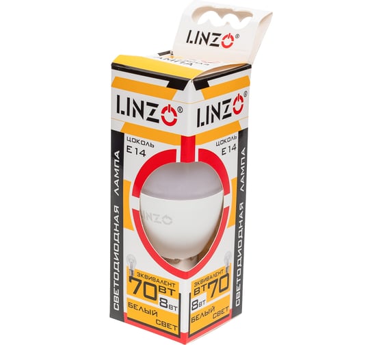 Светодиодная лампа LINZO LED B35 8W E14 4000K