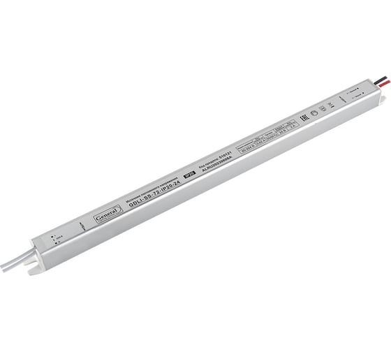 Светодиодный драйвер для лайтбокса General Lighting Systems 72Вт 24В IP20 GDLI-SS-72-IP20-24 510121 1