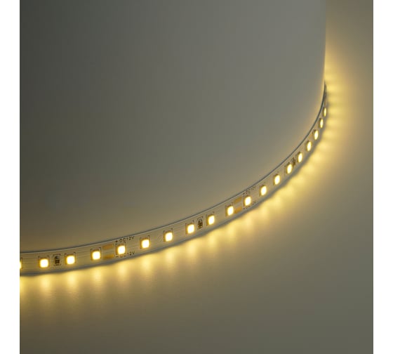 Светодиодная лента SAFFIT SST02 120SMD(2835)/м 9.6Вт/м 12V 5000x8x1.22мм 3000К, IP20, 55240